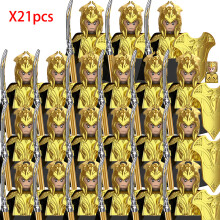 (RZTV5038x21)Lord Rings Elves Orcs Army Dwarf Rohan Μίνι Φιγούρες Δράσης Συναρμολόγηση Τουβλάκια