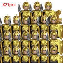 (RZTV5043x21)Lord Rings Elves Orcs Army Dwarf Rohan Μίνι Φιγούρες Δράσης Συναρμολόγηση Τουβλάκια