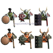 (DT022-27-6PCS) Μεσαιωνικός Στρατιωτικός Στρατιώτης MOC Building Block Φιγούρα Anime Όπλα Orc Ξωτικό
