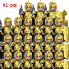 (RZTV5045x21)Lord Rings Elves Orcs Army Dwarf Rohan Μίνι Φιγούρες Δράσης Συναρμολόγηση Τουβλάκια