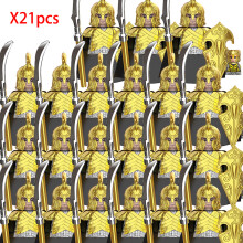 (RZTV5027x21)Lord Rings Elves Orcs Army Dwarf Rohan Μίνι Φιγούρες Δράσης Συναρμολόγηση Τουβλάκια