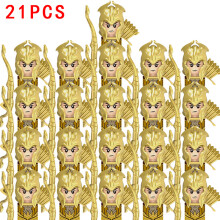 (ZHXH1726x21)Lord Rings Elves Orcs Army Dwarf Rohan Μίνι Φιγούρες Δράσης, Τουβλάκια Συναρμολόγησης