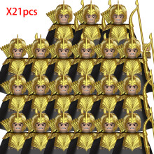 (RZTV5044x21)Lord Rings Elves Orcs Army Dwarf Rohan Μίνι Φιγούρες Δράσης Συναρμολόγηση Τουβλάκια