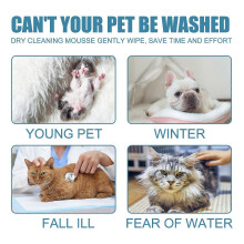 YEGBONG Pet Dry Shampoo Foam, Waterless Cleanser for Dogs & Cats