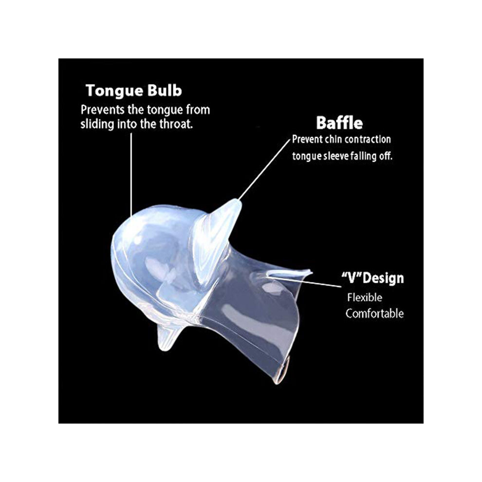 Stoyotu White (White) 1Pc Silicone Anti Snore Device Apnea Aid Snore Stop Tongue Retainer Anti Snoring Mouthpiece