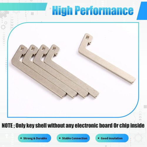 5PCS Car  Remote Emergency Key Blade for  E5 Replacement Spare Key 2