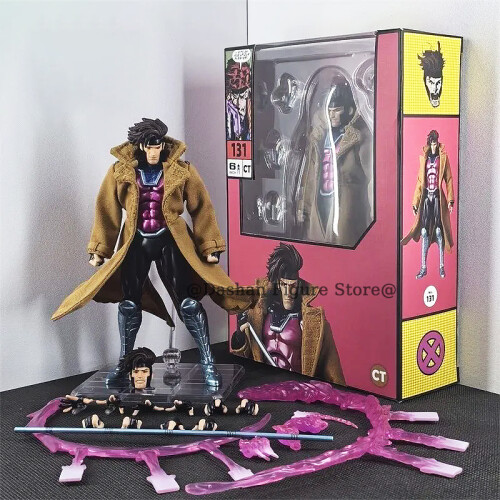 (Wolve CT138 Χωρίς Κουτί) CT Toys X-Men Gambit Φιγούρα Δράσης 17cm Κινητή PVC Συλλογή COMIC Έκδοση Mafex 2