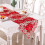 2X Christmas Embroidered Table Runner,Hollow-Out Tea Tablecloth,15X70 Inch 3