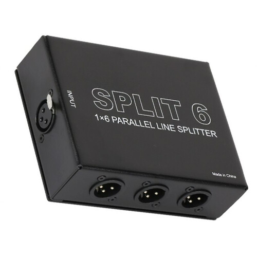 1 Eingang 6 Ausgang Expander Balanced XLR Divider Socket Expander Divider 1