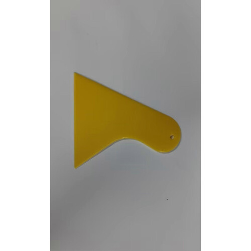 Yellow Triangle Squeegee  Rubber Scraper for Windows & Tile