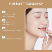 Zephoco 2-in-1 Color-Changing Foundation: Moisturizing, long-lasting, matte, natural, daily concealing foundation.