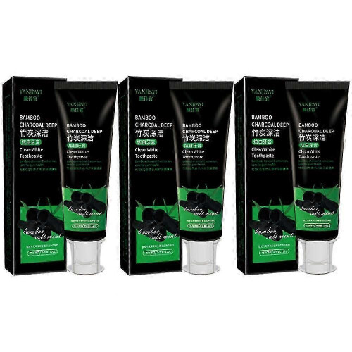 1-3pcs Activated Carbon Bamboo Charcoal Toothpaste 100g