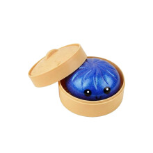 Dowmoo Dark Blue Squishy Bao Bun Portable Fidget Toy for Stress & Anxiety