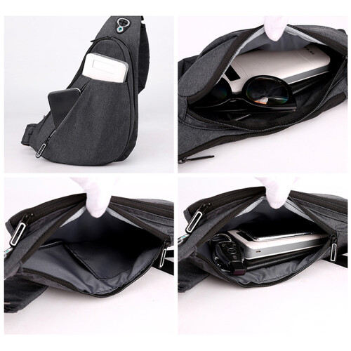 Brusttasche für linke Schulter Black 1