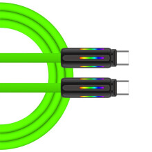 Robustes 100-W-240-W-USB-Typ-C-Schnellladekabel für-Grün 100 W