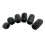 Mikrofon-Windschutzscheibenabdeckung,-Schwarz und Weiß 18CM 5