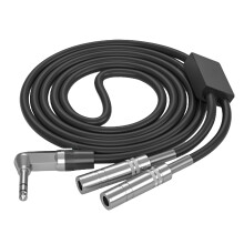 6,35-mm-Stecker auf doppelte-1m Ellenbogen