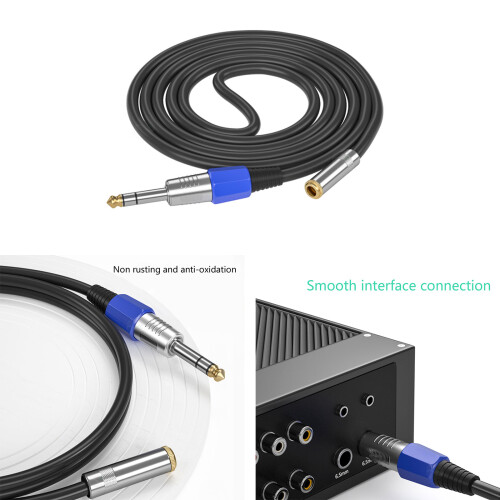 3,5-mm-Stecker auf 6,35-mm-Buchse, Adapter,-3m gerader Kopf 2
