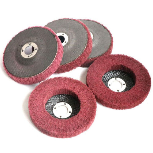 15 PeçAs Disco de Polimento de Fibra de Nylon de 4 Polegadas, Roda de Polimento, Disco de Polimento para Rebarbadora 2