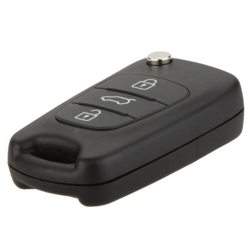 4X 3 Button Keyless Entry Remote Control Folding Flip Car Key Fob Shell Case Combo Compatible with  I20 I30 2