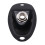 3X Black Boat Style 1/4Inch Guitar Pickup Output Input Jack Plug Socket for Fd Strat Guitar 3