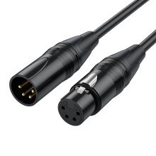 Professionelles XLR4-Stecker-auf-Buchse-Stromkabel für-1000cm