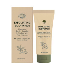 OceAura Exfoliating Shower Gel: Contains plant extracts, gentle cleanses, controls oil, moisturizes, multi-effect skincare, plant fragrance.