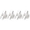 80 Pcs White Plastic 25mm Diameter Furniture Replacement Caster Wheel 2