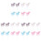 24Pièces Cake Toppers Licorne Créatifs Multicolores Pour Décor 2