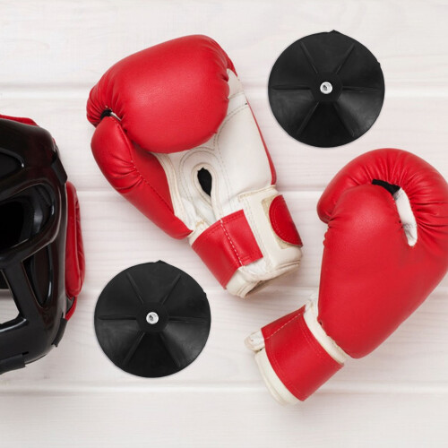 8Pièces Base Fixation Ventouse Pour De Boxe Stand Noir Résistant 2