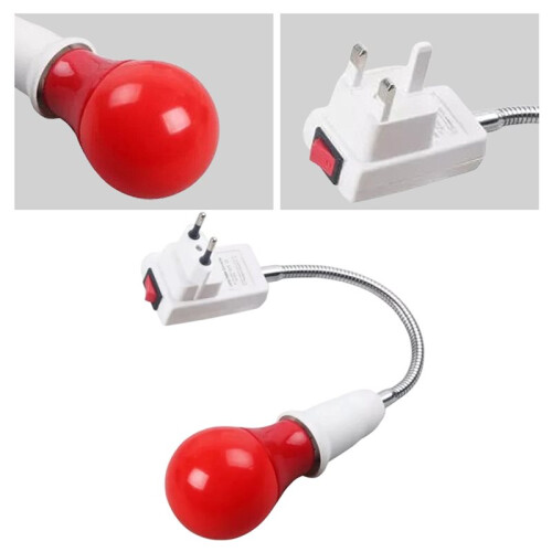 0.5W Darkroom Safe Light LED Bulb - E27 Socket Red Lamp for Film/Slide Processing with Analog Photography US Plug 1