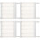 4Ensembles Séparateurs Blancs Rétractables Pour Rangement D'armoire 4