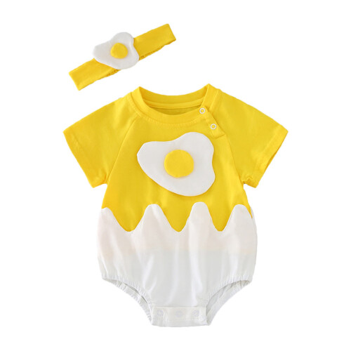 2Pièces Combinaison Été Bébé Respirant Style Adorable 1