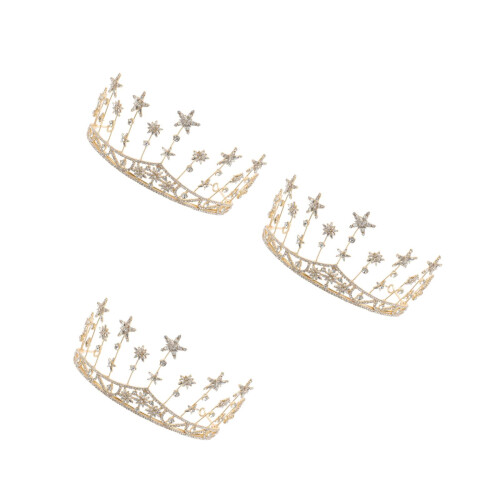 3Pièces Accessoires De Cheveux Dorés Étoile, Épingle 2