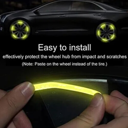 UV Resistant Reflective Wheel Stickers 20 Pack