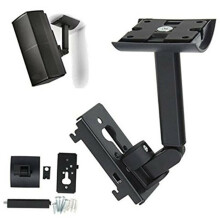 Audio Bracket Organizer Space Saving Speaker Bracket for-Black