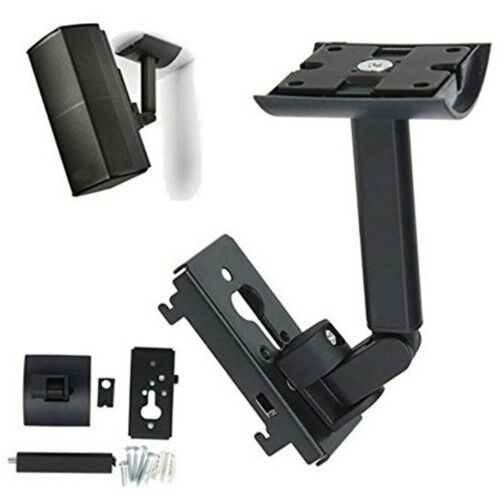 Audio Bracket Organizer Space Saving Speaker Bracket for-Black