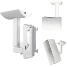 Metal Speaker Stand Holder Wall Ceiling Mount Bracket for-White