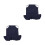 2Pièces Tablier Poule En Denim Bleu Protection Pour Poulets 2