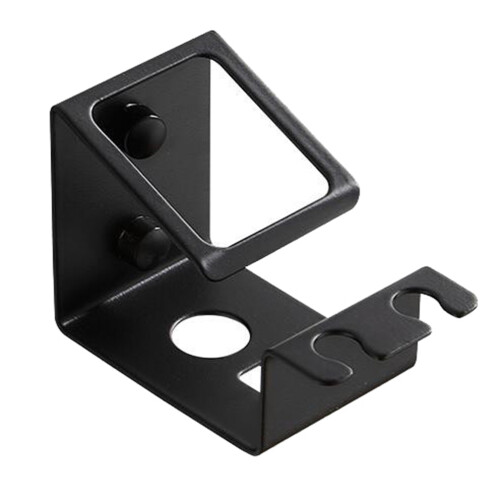 2Pièces Support À Dents En Acier Noir Perçage