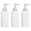 3Pièces Bouteilles Cubiques Blanches Cosmétiques Durables Pour Lotion 6