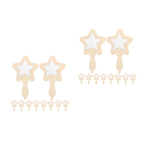 24Pièces Bois Compacts Beige Pour Enfants Pour DIY 1