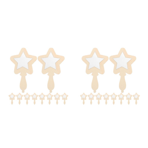 24Pièces Bois Compacts Beige Pour Enfants Pour DIY 2