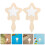 24Pièces Bois Compacts Beige Pour Enfants Pour DIY 8