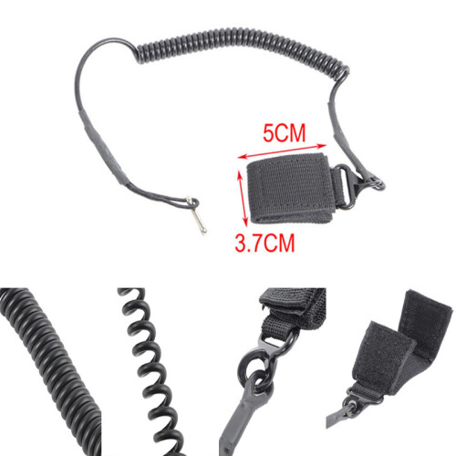 Tactical Spring Coil Lanyard för Outdoor CS-utrustning 1