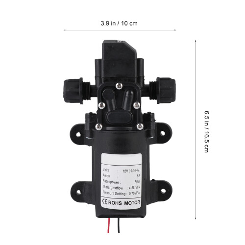 2Pièces À Membrane Auto-Amorçante Noire Pour Aquarium 1