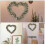 Khaki Hartvormige Kransbasis Voor DIY Bruiloft Decoratie 4