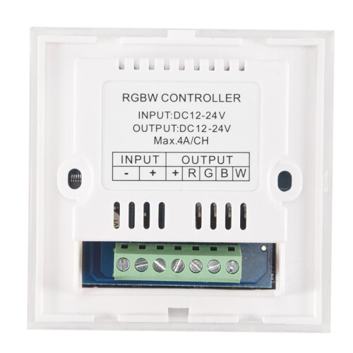 DC12V-24V RGB / RGBW Wall Mounted Touch Panel Controller Glass Panel Dimmer  Controller for LED Strips Lamp White 2