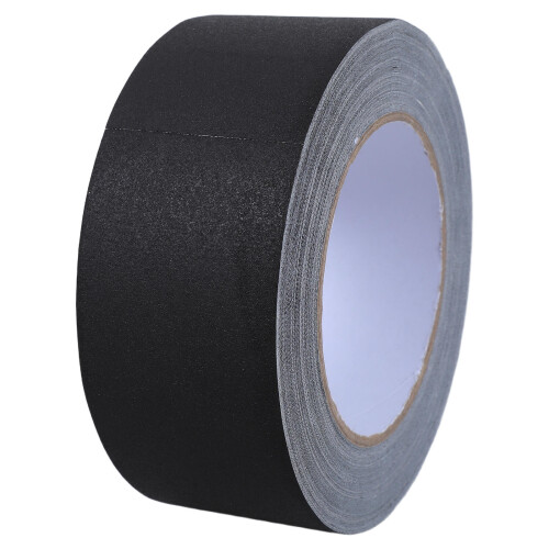 1Rouleau De Ruban Gaffer Noir Mat Résistant Adhésif Fort Multi-Usage 2