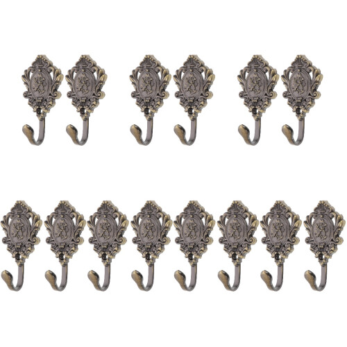 14Pièces Support Mural Rideaux Zinc Rose Décor 1